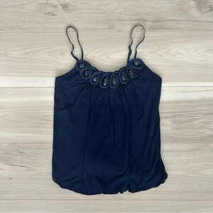 navy blue forever 21 gem tank top